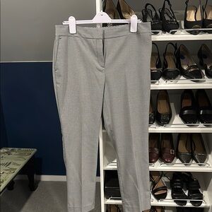 Ann Taylor Factory Gray Checked Dress Pants